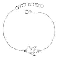 Bransoletka Anioł Aniołek 20 cm Srebro 925