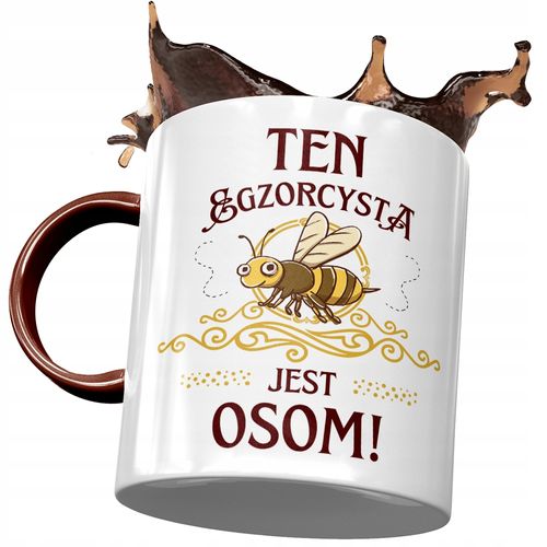 Kubek Bordowy Dla Egzorcysty Ten Egzorcysta Jest Z Nadrukiem Ze Zdjęciem na Arena.pl