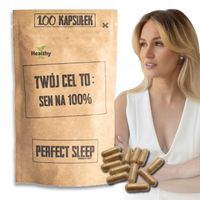 PERFECT SLEEP - SEN REGENERACJA MELATONINA 1mg KOZŁEK LEKARSKI 200mg 100dni