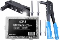 NITOWNICA RĘCZNA MOCNA + 500x NITY 2.4 - 4.8mm STANDARDOWA do NITOWANIA