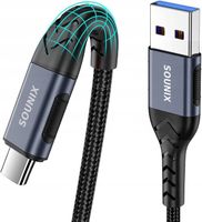 KABEL USB TYP C DO ŁADOWARKI DO ŁADOWANIA 2M 60W 3A SOUNIX