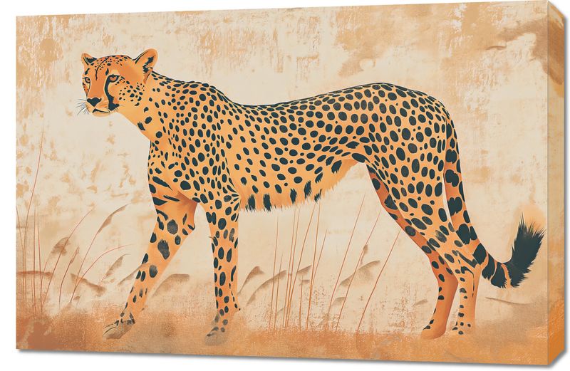 Obraz 90x60cm Gepard w Ruchu zdjęcie 1
