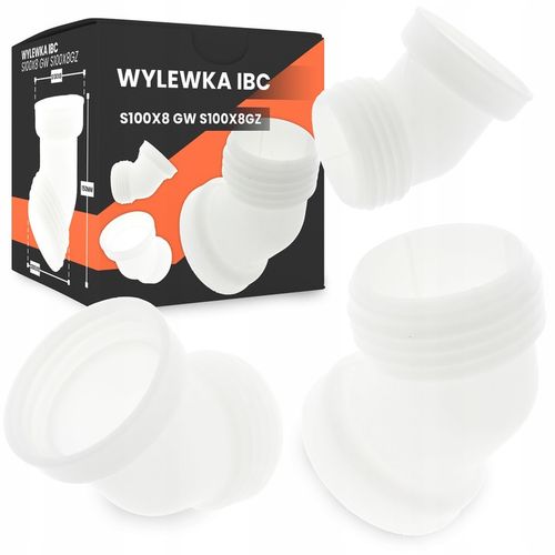 Wylewka Zbiornika MAUZER 1000L S100x8 Adapter Kran Beczki Mauser na Arena.pl