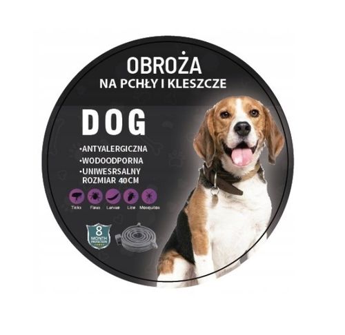OBROŻA NA PASOŻYTY DLA PSA DO 8KG 40CM 8 MIESIĘCY DZIAŁANIA na Arena.pl