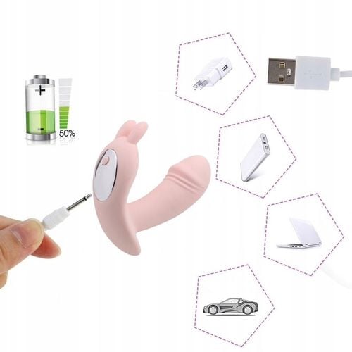 WIBRATOR WIELOFUNKCYJNY DAMSKI MOCNY 12 FUNKCJI WIBRACJI-PULSACJI PILOT USB na Arena.pl