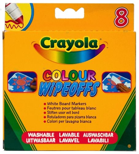 CRAYOLA ŚCIERALNE MAZAKI 8 KOLORÓW na Arena.pl