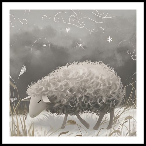 Plakat 80x80cm Bujna Owca na Arena.pl