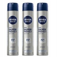 NIVEA MEN Silver Protect Antyperspirant męski w sprayu dezodorant 200ml x3