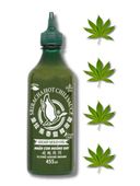 Sriracha sos zielone 61% chilli z konopią hemp marynata dip flying goose 455ml