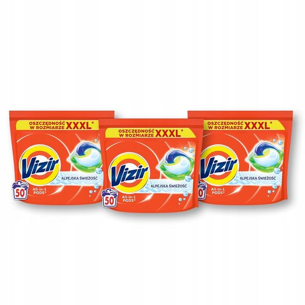 Vizir Alpine Fresh PODS Kapsułki do prania 3x50 prań zdjęcie 1