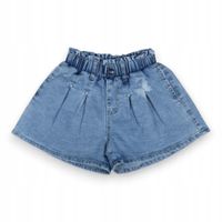 Szorty jeansowe MOTYLE PEREŁKI dziewczynka LATO DENIM 122/128cm, 7-8lat