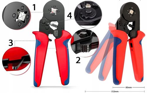 ZACISKARKA PRASKA KONEKTORÓW TULEJEK KOŃCÓWEK KABLI PRZEWODÓW ZESTAW x1200 na Arena.pl