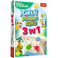 Gra rodzinna Rodzina Treflików 3w1 Domino Pchełki Kuku Trefliki Trefl 01921