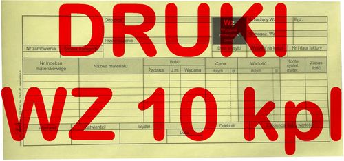 wz - wydanie na zewnątrz 1/3 a4 - papirus - 10 szt. na Arena.pl