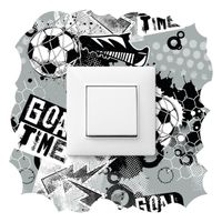 Naklejka Pod Kontakt Dla Dzieci Piłka Nożna Graffiti Abstrakcja 20cm x 20cm