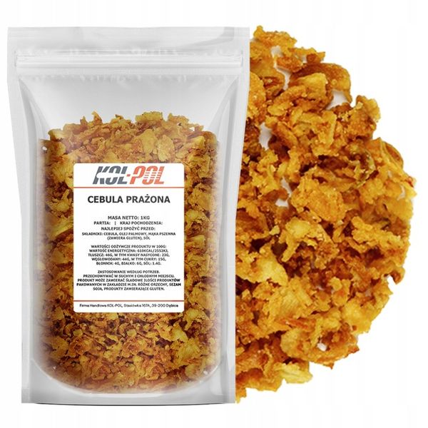 CEBULA PRAŻONA 1kg Cebulka smażona wysoka jakość | Kol-Pol zdjęcie 1