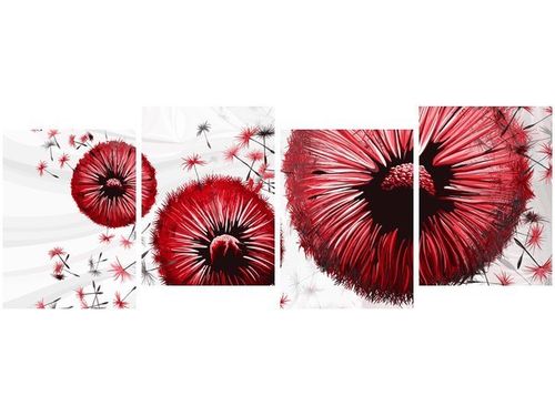 45CM 120 OBRAZ 4 ELEM CZERWONE DMUCHAWCE ŚCIENNY na Arena.pl