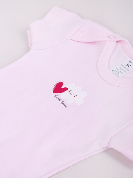 Body dziewczęce z krótkim rękawem serca 3PAK 62 YOCLUB zdjęcie 3