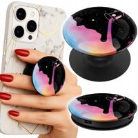 Uchwyt do telefonu Popsocket na palce/stojak TĘCZOWE KOLOROWE WZORY, FARBA