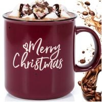 Kubek Świąteczny do Kawy Herbaty Prezent Święta Boże Narodzenie Duży XXL