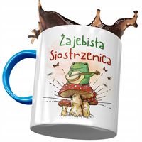 Kubek Błękitny Dla Siostrzenicy Urodziny Prezent Z Nadrukiem Ze Zdjęciem