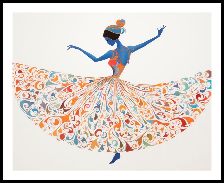 Plakat 76x60,5cm Wirująca Balerina zdjęcie 3