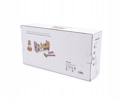 Piramidka + Przebijanka z Młoteczkiem Lisek VIGA PolarB Montessori na Arena.pl