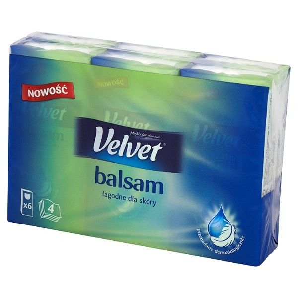 Velvet Chusteczki higieniczne Balsam 6x9szt na Arena.pl