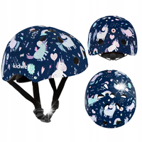 KASK ochronny Kidwell ORIX Plus Unicorn S kolorowy rower hulajnoga