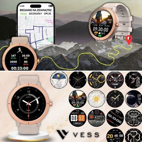 SMARTWATCH Premium Gold M4 PL Menu AMOLED Hit na Arena.pl