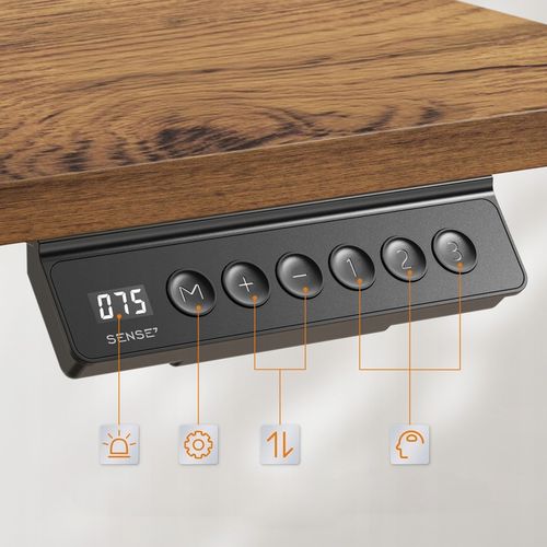 Biurko Elektryczne Regulowane 120x60cm Regulacja Wysokości 72-118cm na Arena.pl