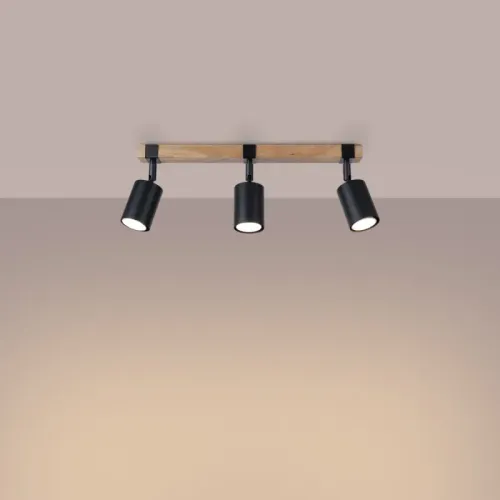 Plafon FAGER 3 czarny na Arena.pl