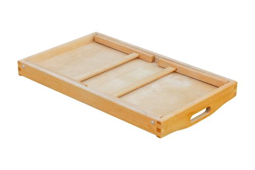 Taca, stolik śniadaniowy - jasnobrązowy na Arena.pl