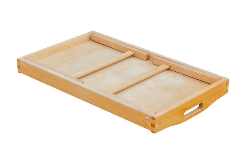 Taca, stolik śniadaniowy - jasnobrązowy zdjęcie 7