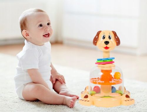 BĄCZEK SPINNER DLA DZIECI PIESEK Z KULECZKAMI ZABAWKA WIRUJĄCA DLA DZIECI na Arena.pl