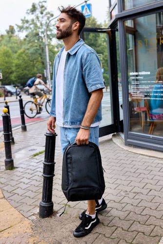 pojemny plecak biznesowy z miejscem na laptopa - peterson na Arena.pl