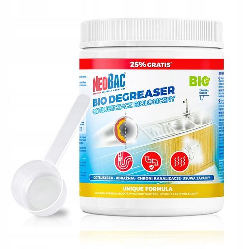 Tłuszcze Odtłuszczanie Kanalizacji Usuwa ZAPACHY NeoBac Odtłuszczacz na Arena.pl