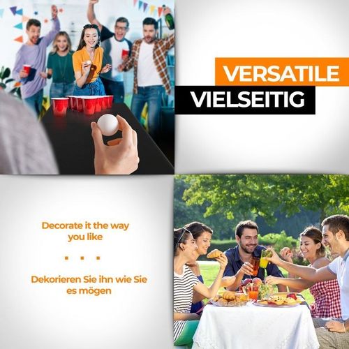 Jago Stół składany 183 cm dla 8 osób - czarny na Arena.pl