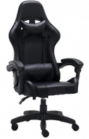 Fotel Obrotowy Gamingowy 66 cm Czarny REBUS TS - 3 Kolory