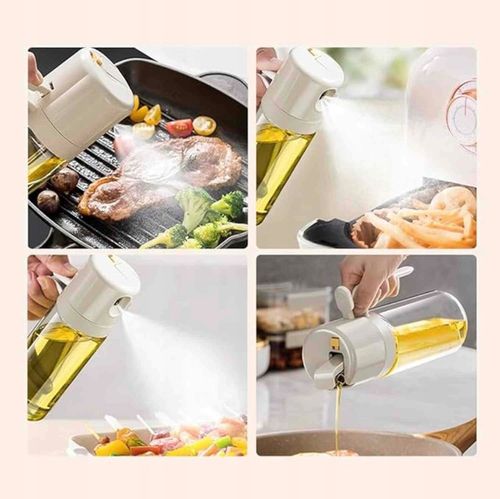 SPRYSKIWACZ DO OLIWY OLEJU SZKLANY DOZOWNIK SPRAY ATOMIZER WYGODNY 550ML na Arena.pl
