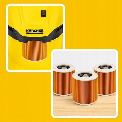 3x FILTR DO ODKURZACZA KARCHER WD3 MV2 MV3 WD2 3SZT PAPIEROWY na Arena.pl