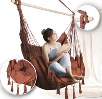 FOTEL HAMAKOWY BRAZYLIJSKI HAMAK OGRODOWY WISZACY KRZESLO BUJANE SIEDZISKO