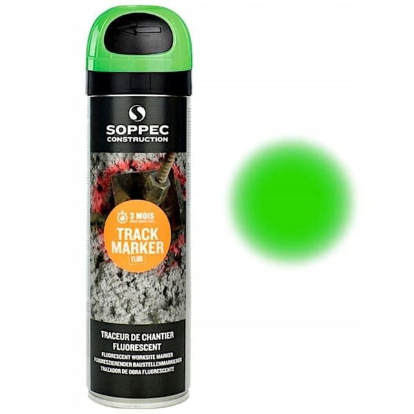 FARBA GEODEZYJNA SPRAY SOPPEC TRACK MARKER 12szt zdjęcie 7