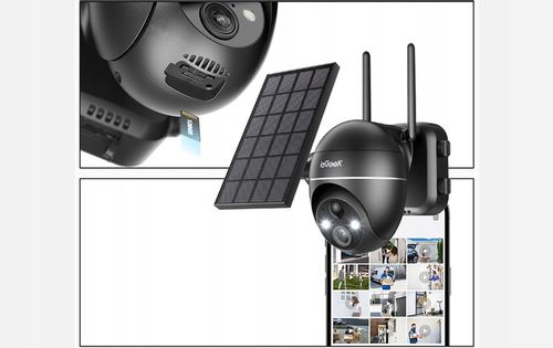 Kamera Solarna Zewnętrzna Obrotowa IP WiFi UHD 5MPx 1944P 4x Zoom 32GB na Arena.pl