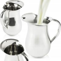 DZBANEK STALOWY 2L STAL NIERDZEWNA MLECZNIK NA NAPOJE SOKI LEMONIADĘ MLEKO