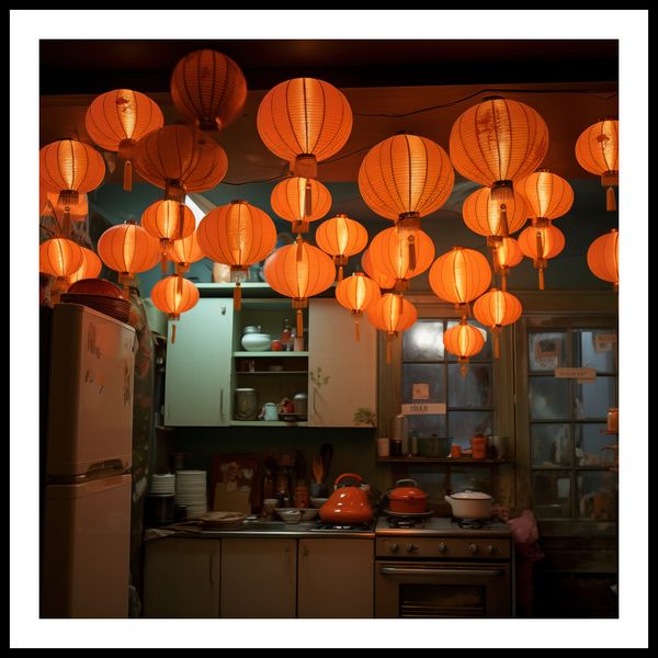 Plakat 90x90cm W Blasku Lampionów zdjęcie 3
