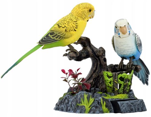 FIGURKA ŚPIEWAJĄCE PTASZKI PAPUGI NA DŁUGOPISY PRZYBORY INTERAKTYWNY DŹWIĘK na Arena.pl