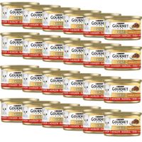 Gourmet Gold Karma dla kotów kawałki w smakowitym sosie z wołowiną 85 g