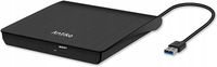 ZEWNĘTRZNY NAPĘD CD DVD ANTIKA PRZENOŚNY USB 3.0 CZARNY