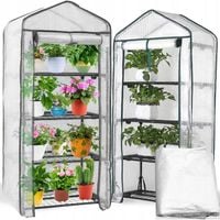 SZKLARNIA FOLIOWA BALKONOWA OGRODOWA MINI WARZYWNIAK MESH FOLIAK 160 cm